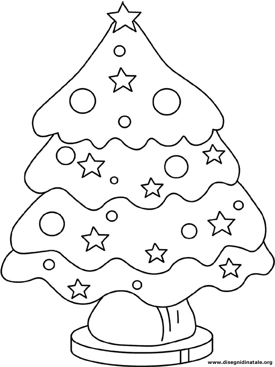 Albero di Natale da colorare