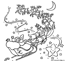 Disegno Babbo Natale colorare