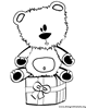 Disegni di Natale:Orso Natale