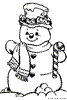 Disegni di Natale: Pupazzi di neve