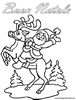 Disegni di Natale:Disegno Renna da colorare